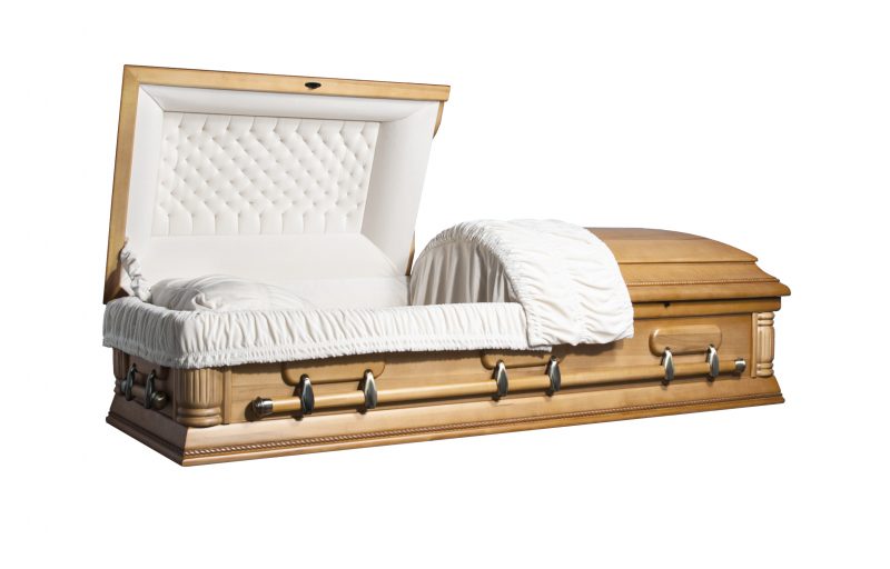 Aria Oak Interior casket